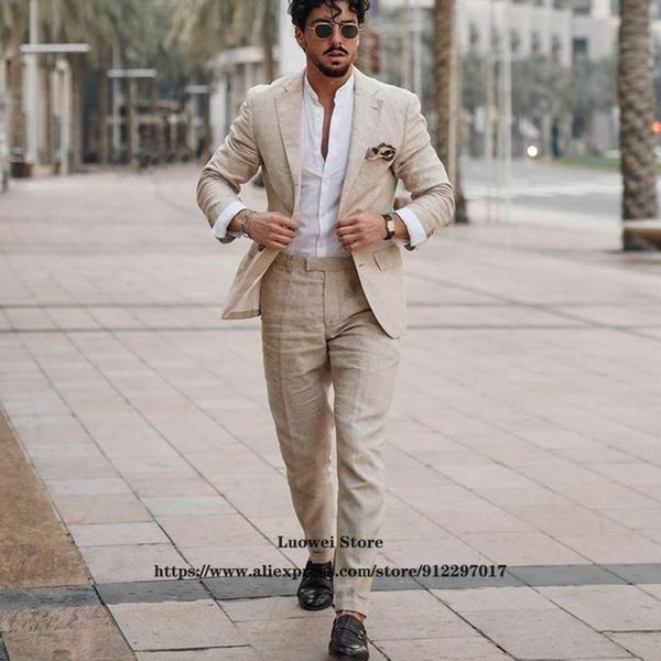 

men's suits & blazers fashion slim fit mens 2 piece jacket pants set for groom wedding one button tuxedo formal business blazer terno m, White;black