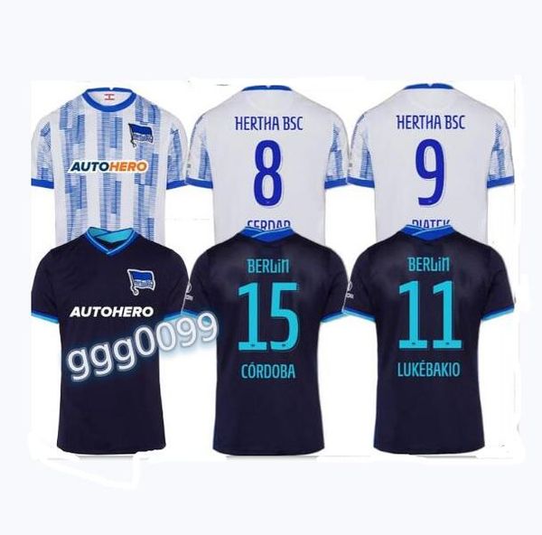 

21/22 hertha berlin soccer jerseys 2021 home darida piatek serdar cunha maillots foot shirt lukebakio cordoba boyata tousart football unifor, Black