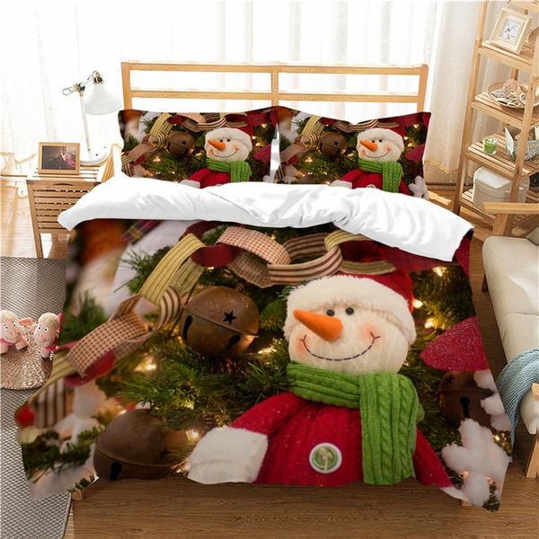 

bedding sets 3d set santa claus printed comforter covers king size christmas bedclothes fashionable soft for kids child