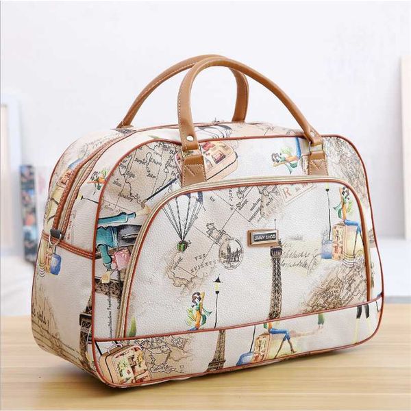

high capacity tote bag woman weekend overnight short excursion clothes cosmetic duffle organizer luggage pouch supplies casual travel bags