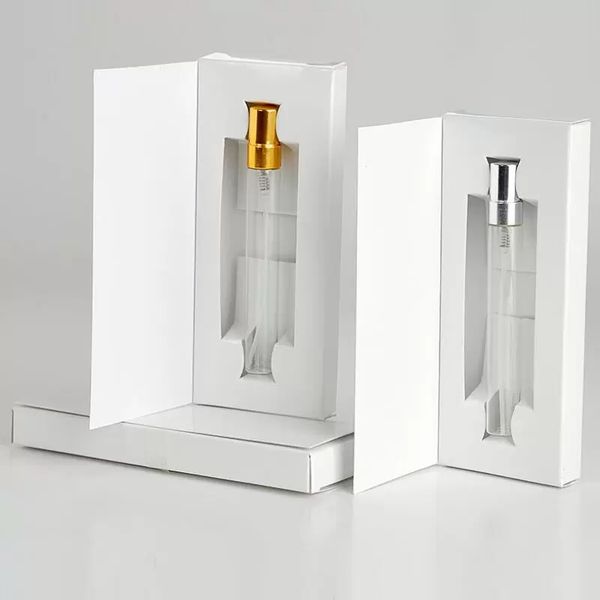 Caixas de papel customizáveis ​​do frasco de perfume de 10ml com perfumes vazios do atomizador que empacotam o logotipo feito sob encomenda para o presente