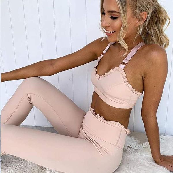 

yoga outfits women set fitness for woman tracksuit 2pcs sportswear elegant sport suit gym wear running clothing leggings1, White;red