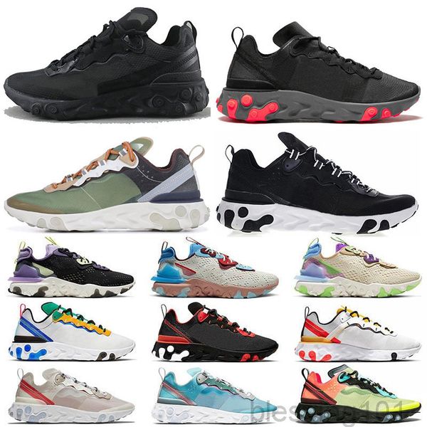 

2020 tour yellow react element 87 55 men women casual shoes orange peel sail triple black white taped seams trainers sports sneakers tt11