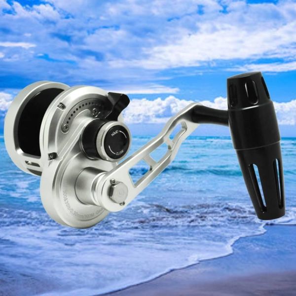 

baitcasting reels fishing light jigging reel sea overhead boat 35kg drag power saltwater trolling left/right hand casting coil