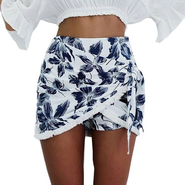 

women's shorts women fashion white irregular short feminino summer casual design high waist loose skirt comfortable, White;black