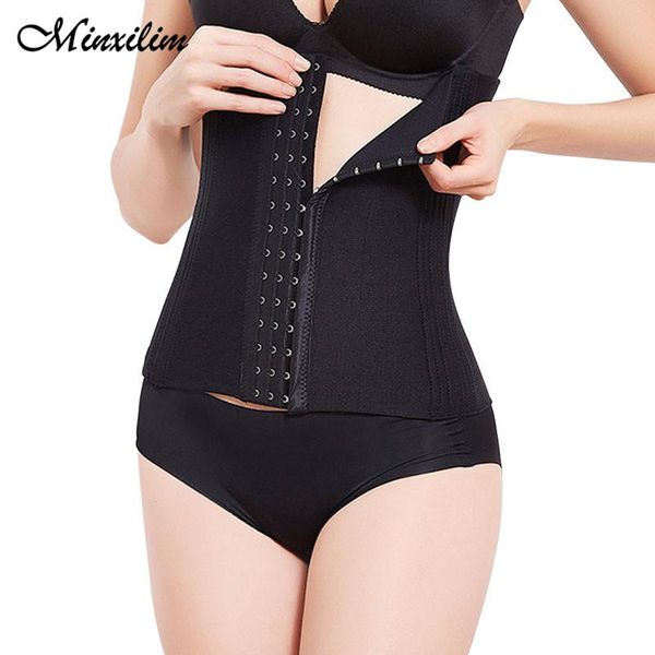 

women's shapers female underwear postpartum 16 steel boned waist trainer slimming tummy control slim belly belts strap modeling shapewe, Black;white
