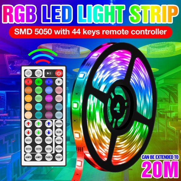 

rgb ligth strip led decoracion lighting led lamps flexible tape dc 12v usb waterproof lamps 5 10 15 20m diode light ribbon