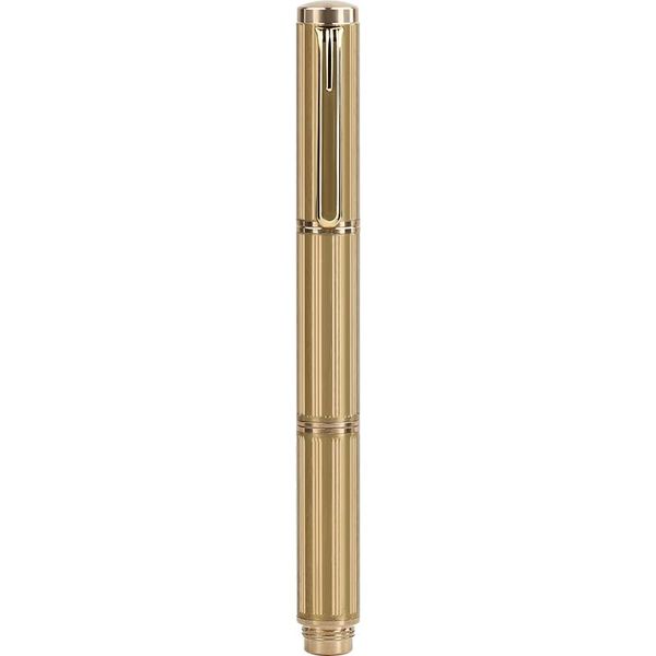 

fountain pens moonman stainless steel pen three sections mini metal short ink iridium fine nib 0.5mm creative golden fashion