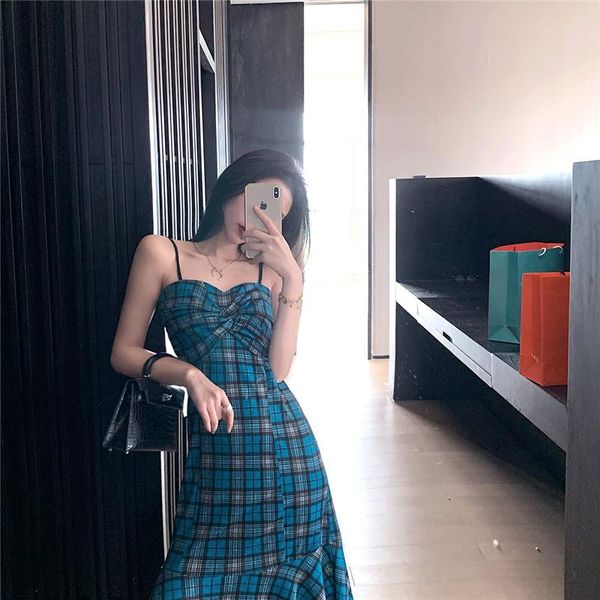 

casual dresses real s temperament retro sleeveless irregular dress 2021 fashion ladies bag hip strap, Black;gray