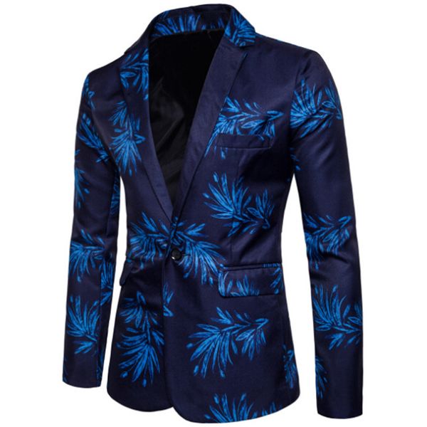 

[european code] suit fashion style digital print western-style men's casual jacket wd40, White;black
