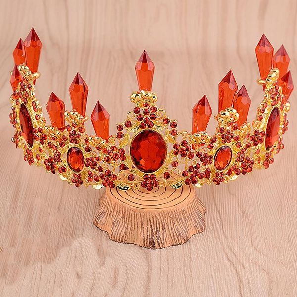 

hair clips & barrettes bride headpiece crown headband headwear crystal wedding headdress rhinestone flower tiaras jewelry accessories, Golden;silver