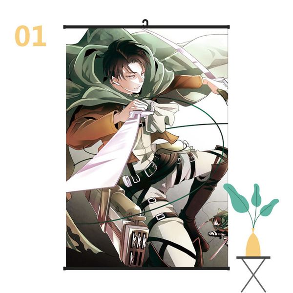 

attack on titan take a knife characters animation hanging picture clear pattern not easy to fade waterproof