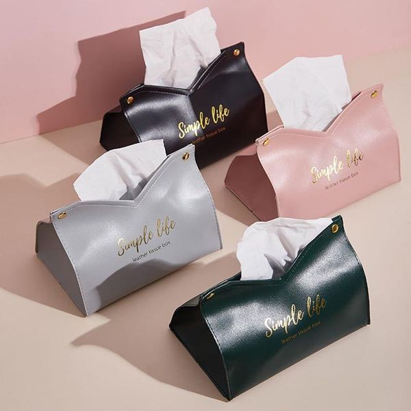 

tissue boxes & napkins leather pumping paper storage household living room bedroom girl box restaurant nordic