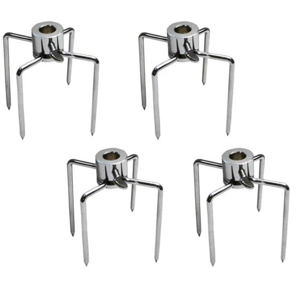 

tools & accessories 4pcs rotisserie forks stainless steel 4-prong roast spit barbecue tool kitchen