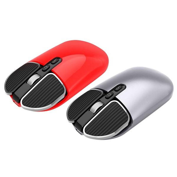 

m203 wireless mouse home office mute rechargeable bluetooth 5.1+2.4g dual-mode computer gaming mouse