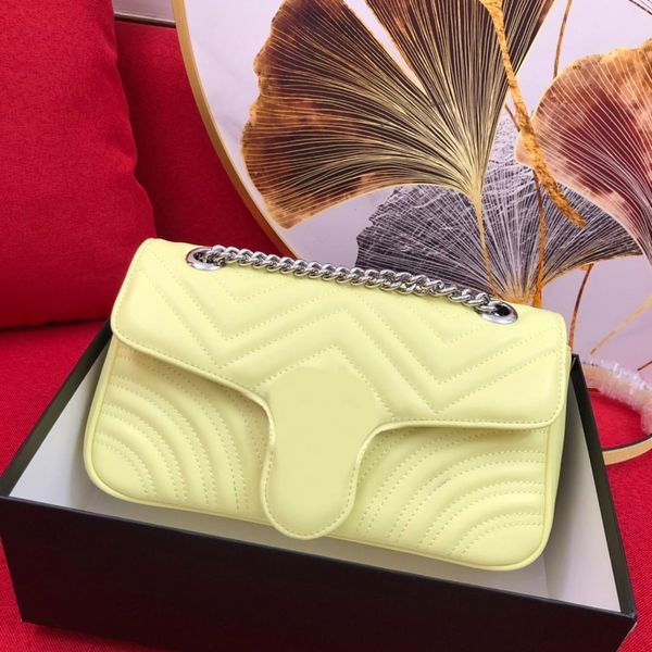 

women genuine leather fashion bag luxurys designers handbag purse ladies 26cm handbag shoulder bag messenger bag z443497-4