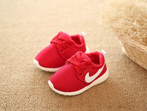 

2021 spring autumn children shoes breathable comfortable kids sneakers boys girls toddler shoes red+black baby size 21 22 23 24 25