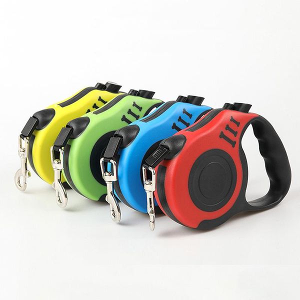 

dog collars & leashes 1pc 3m/5m retractable leash automatic flexible puppy cat traction rope belt for small medium dogs pet products