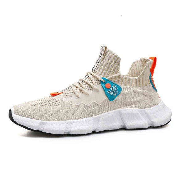 

2021 men's shoes autumn large korean fashion casual sports flying coconut, Black;white