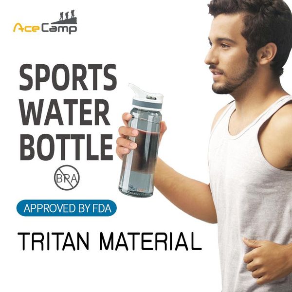 

water bottle acecamp tritan sports with straw 800ml bpa large capacity kettle