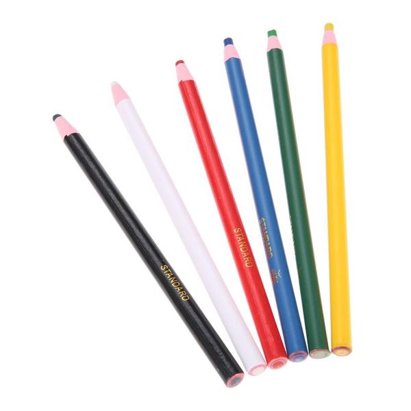 

1pc/6pcs leather pen tailor's chalk dressing pencil clothing pattern making sewing dressmakers diy craft helper sewing tool, Black