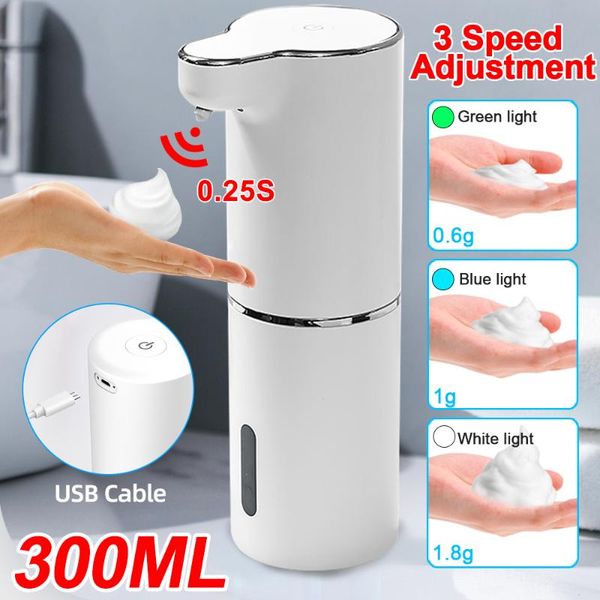 

liquid soap dispenser automatic dispensers touchless smart washing hand machine infrared sensor foaming with usb charging