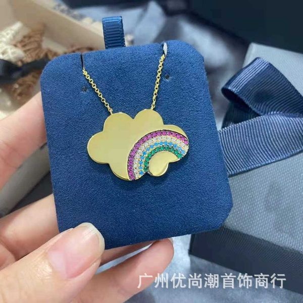 

a family rainbow love necklace for women in summer, Silver