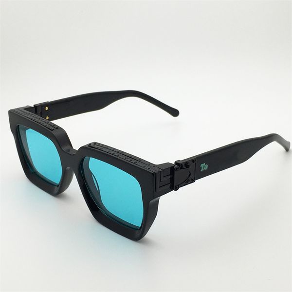 

millionaire sunglasses for men women square vintage classic fashion avant-garde style 1165 glasses anti-ultraviolet come with box and, White;black