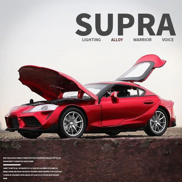 

2021 New 132 TOYOTA Supra GR Supercar Toy Alloy Car Diecasts & Toy Vehicles Car Model Miniature Scale Model Toys For Children