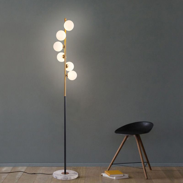 

northern europe simple floor lamp crystal ball living room dining room iron art creative art home decoration lamps and lanterns