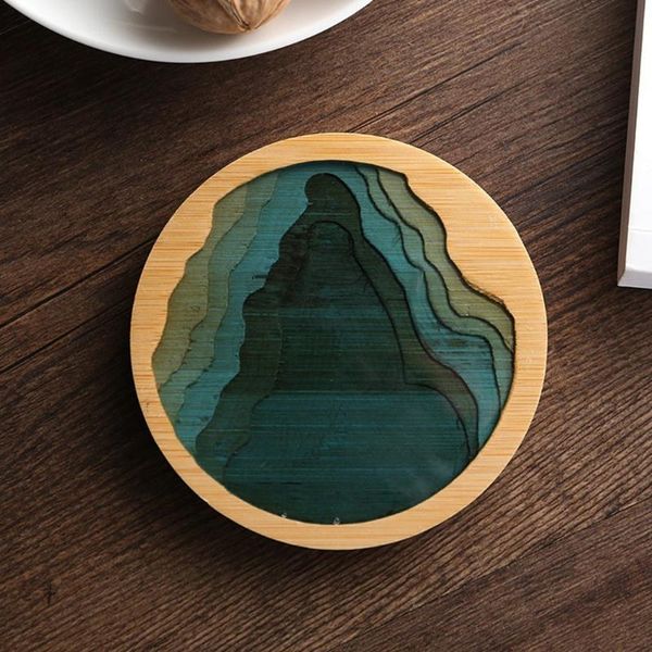 

mats & pads bamboo kungfu tea cup coffee mug insulation pad table mat