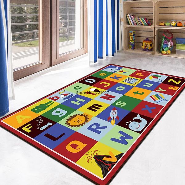 

carpets living room carpet, bedside children's kindergarten crawling carpet floor mat, machine washable custom mat