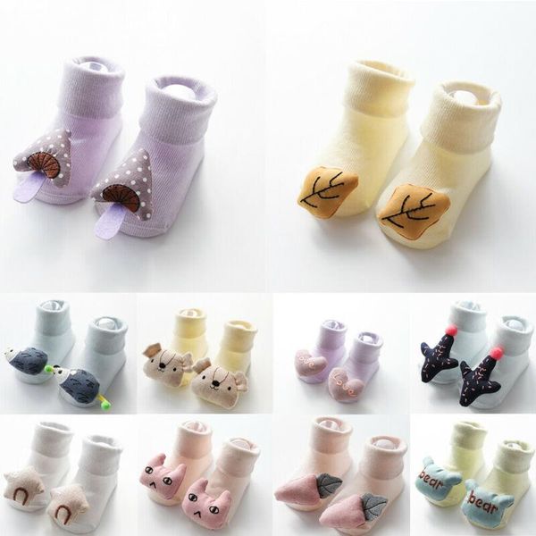 

socks 0-18 months baby summer toddler girl boy anti-slip slipper 3d cartoon shoes boots, Pink;yellow