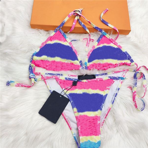 

trendy gradient bikini set sunflower printed swimsuit designer summer swimwear soft elastic beachwear bikini, White;black