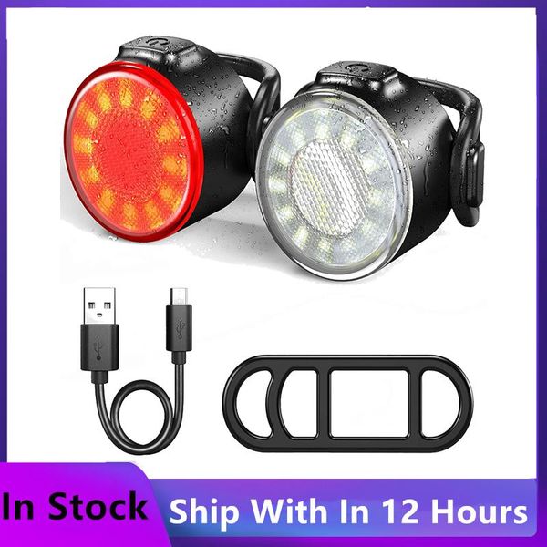 

bike lights mini light warning bicycle tail led usb rechargeable mtb bicyle waterproof for night ride safety lamp