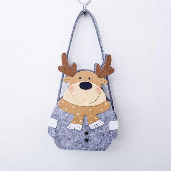 

gift wrap christmas cookie candy bag kids gifts handbag xmas holder santa elk pattern year decor
