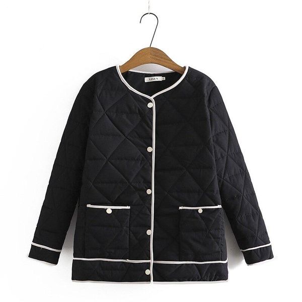 

plus size outerwear & coats xl-4xl women's button up winter with pockets, Black