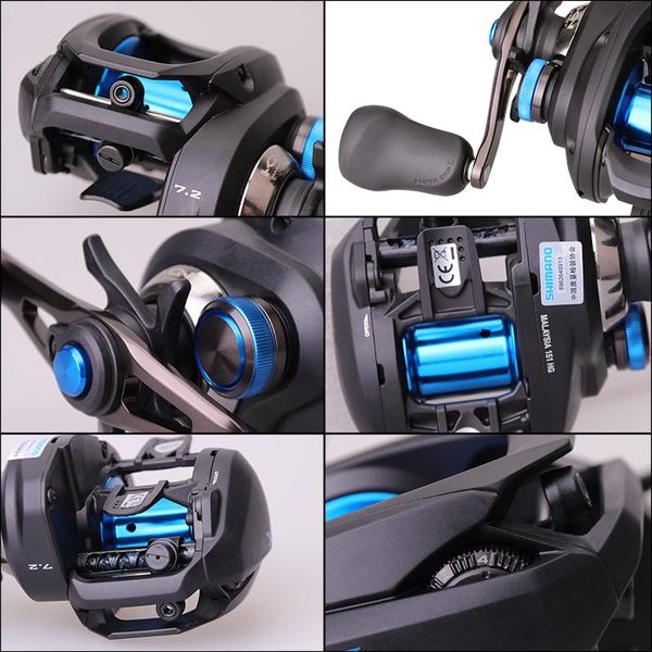 

shimano fishing reel slx dc 150 151 150hg 151hg 150xg 151xg baitcast reel long throw fishing bearing 4/1