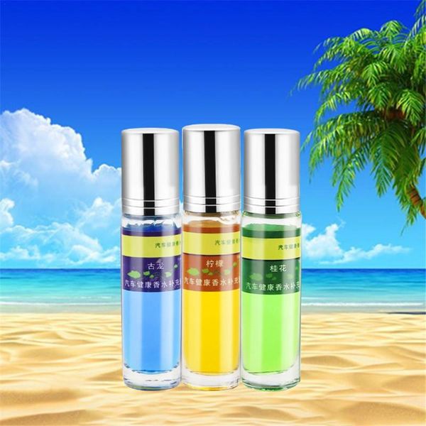 

car air freshener 3pcs flavors can be replaced perfume essential osmanthus lemon oil blue green flavor spice replenisher flower fruit