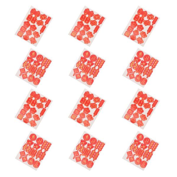 

gift wrap 12sheets packaging stickers year labels spring festival sealing