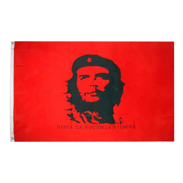 Cuba memorial revolução herói cheevar 3x5ft bandeiras 100d banners de poliéster indoor outdoor cor vívida alta qualidade com dois gromes de latão