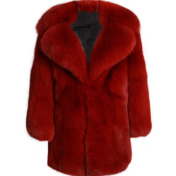 

women's fur & faux full natural real ladies pelt coat, Black
