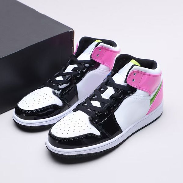 

shoes jumpman 1 mid basketball gs candy color classical 1s designer fashion sport running shoe box.