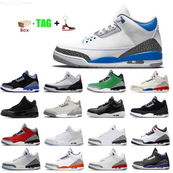 

3 basketball shoes 3s mid unc nrg blue denim fire red true cement court purple varsity royal laser sneakers grey mocha trainers