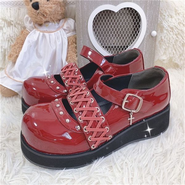 

lolita kawaii platform plutonium bowknot demon goth dark punk devilian little black gothic style loli cosplay high heels five inches. sivy