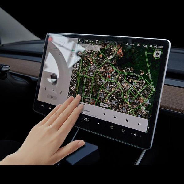 

motorcycle windshield for model 3/y modelx/s 15inch 17inch center screen protector tempered glass control touchscreen anti glare