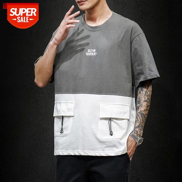 

short sleeve t shirt men 2020 summer tshirt tees classic brand fashion clothes plus size m-5xl o neck #fk39, White;black