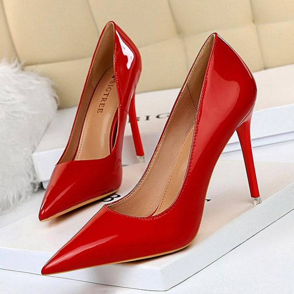 

dress shoes women's high heel ladies pumps on heels .5cm pointed toe for party shallow stiletto, Black