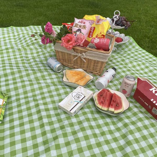 

outdoor pads picnic blanket extra large sand proof and waterproof portable beach mat for camping hiking festivals