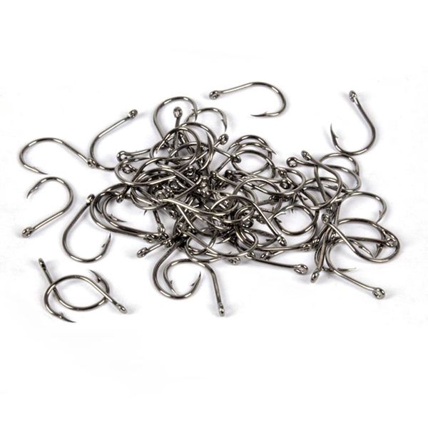 

1 box 500pcs 3-12 fishing jig hook high-carbon steel fishing hook fish sharpened lure bait tackles fishhooks